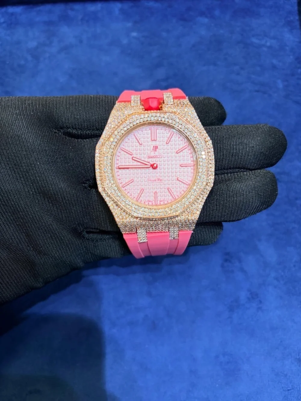 AP X SWATCH Royal Pop Iced out watches 💎